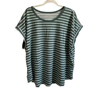 Maurice’s 24/7 Terry‎ Cloth Striped Oversized Tee - Size 2X